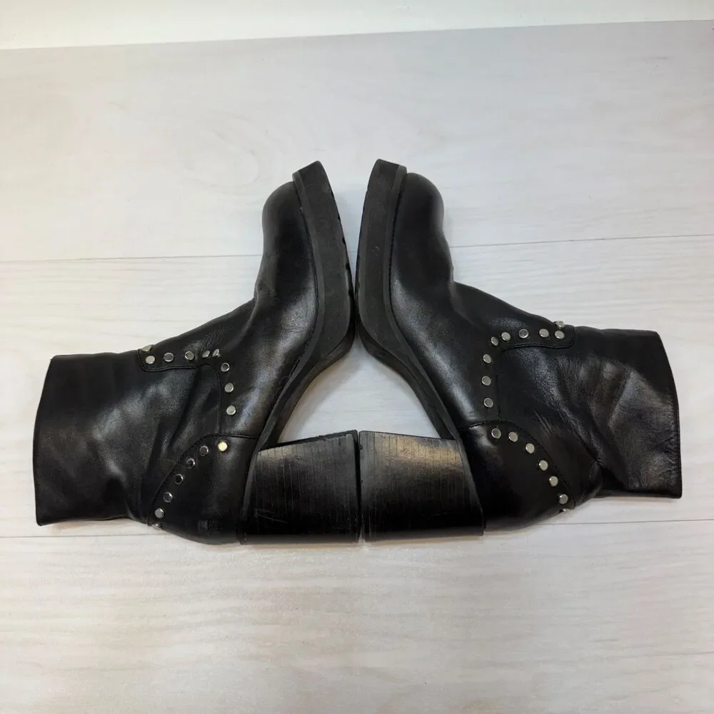 ARIZONA JEAN CO Studded Platform Chunky Combat Boots Women's‎ Size 8.5M Black